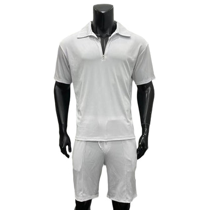 Ensemble "Urban-Easy" – Duo Haut à Zip & Short à Cordon