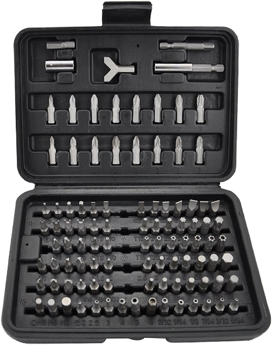 Powerland PT001 100Pcs jeu d'embouts de tournevis Tout usage dans BMC