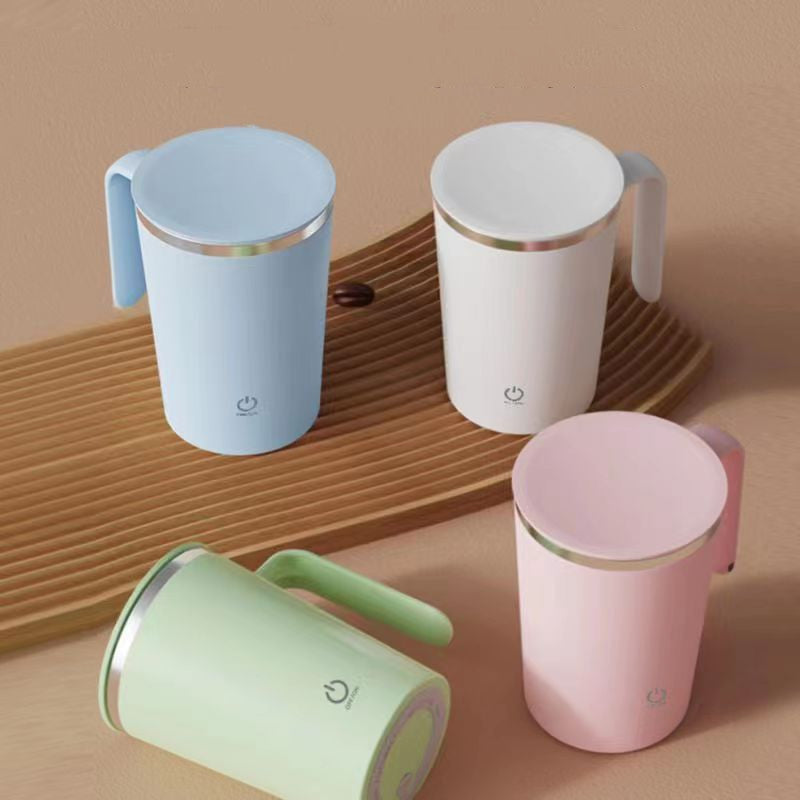 Tasse à mélanger électrique de cuisine, Tasse à café à remuer,Tasses à mélanger automatiques magnétique rotative