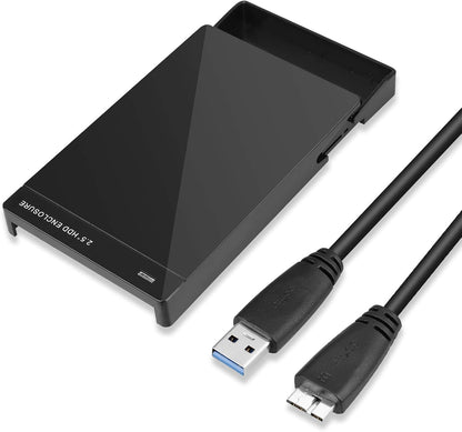 Linkstyle Boîtier de Disque Dur, 7.5mm 2.5 Pouces SATA HDD/SSD vers USB 3.0 Adaptateur boîtier de Disque Dur Externe pour Windows 2000 / Windows Me/Windows 98 / XP/Vista / 7/8
