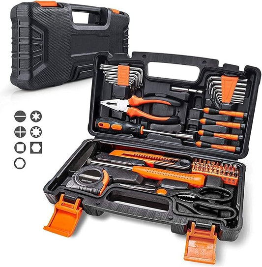 Mallette à Outils 56 pièces, Kit d’Outils - Pince,Tournevis et Jeu d'Outils - pour Bricolage à Domicile