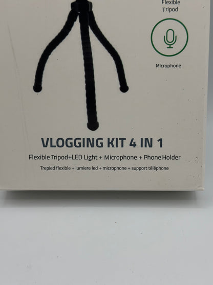 Support VLOGGING KIT 4 en 1 Micro + TREPIED + Support + LED