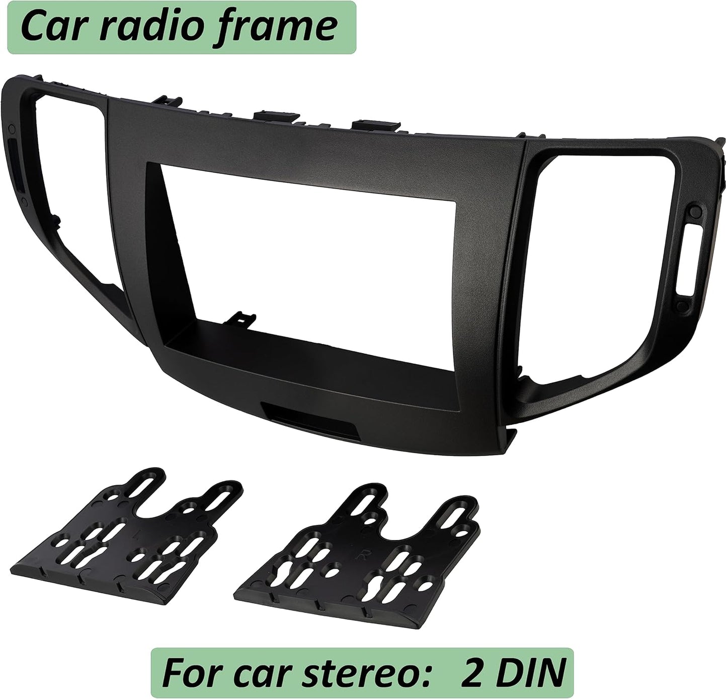 Cadre/façade/Adaptateur 2 DIN pour autoradio de Voiture - Compatible avec Honda Accord 2007-2012