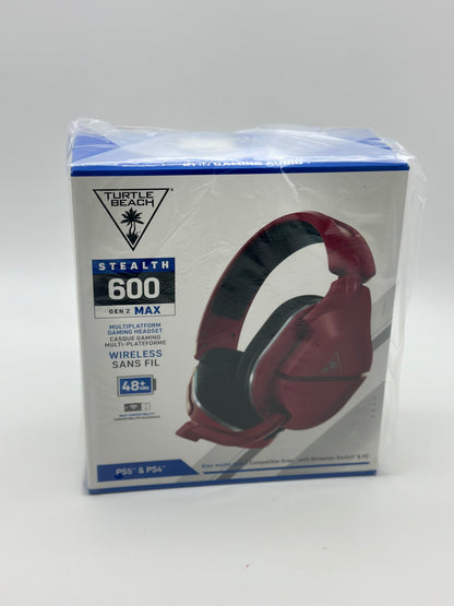 Casque gaming sans fil TURTLE BEACH Stealth 600P Gen2 Max - PS4/PS5/PC Midnight Red
