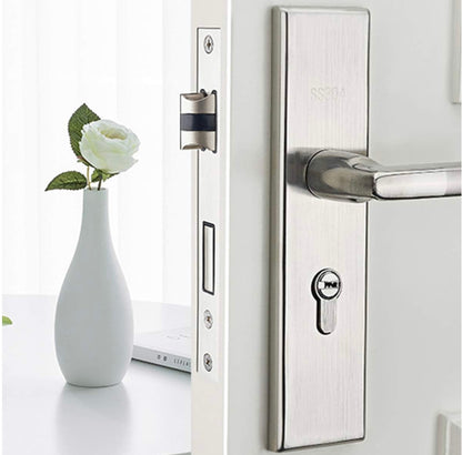 Rehomy Serrure de porte intérieure en acier inoxydable avec clés
