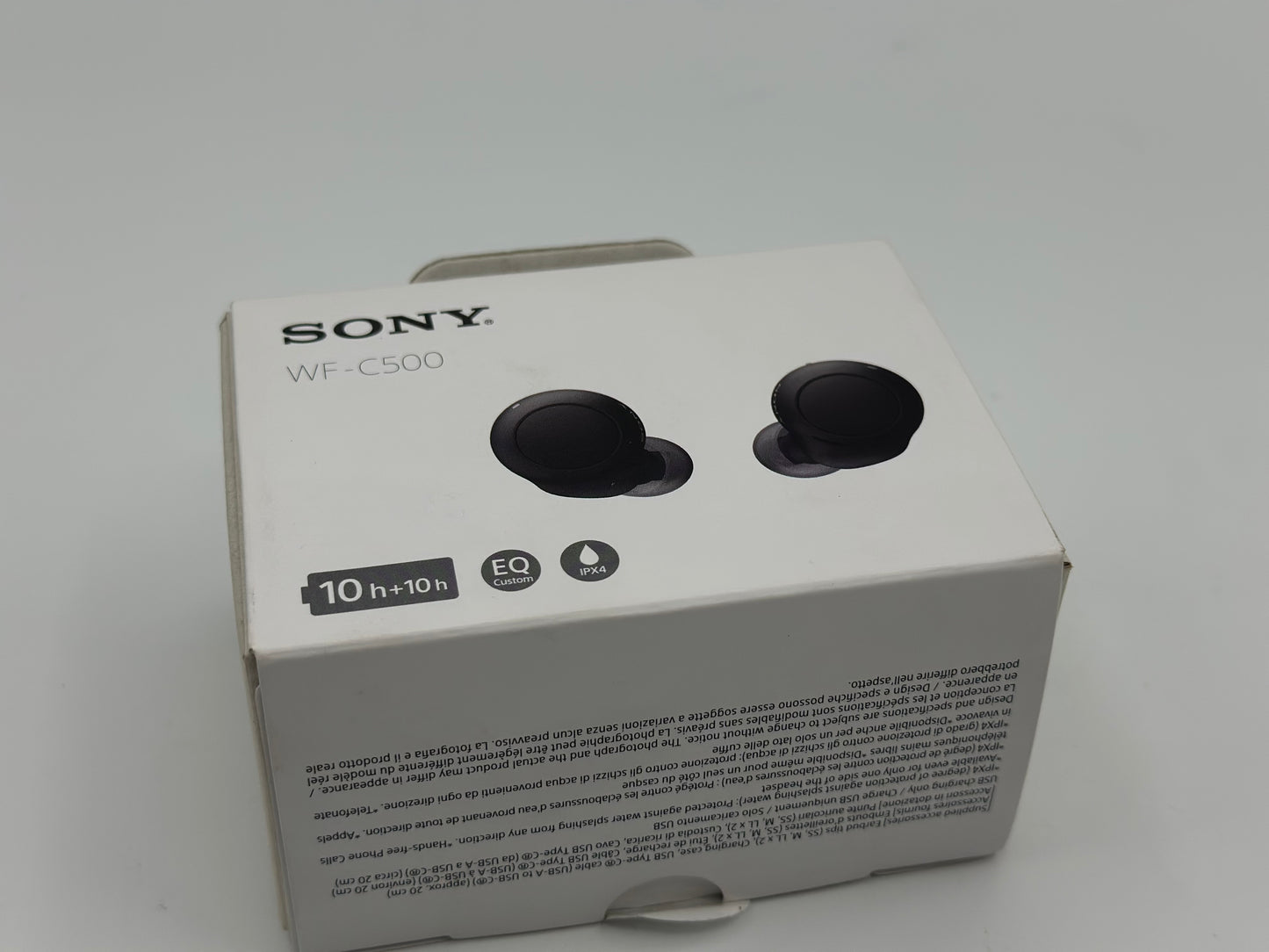 Sony WF-C500 - Ecouteurs bluetooth sans fil (étanchéité IPX4 Jusqu'à 20h d'autonomie) - Noir