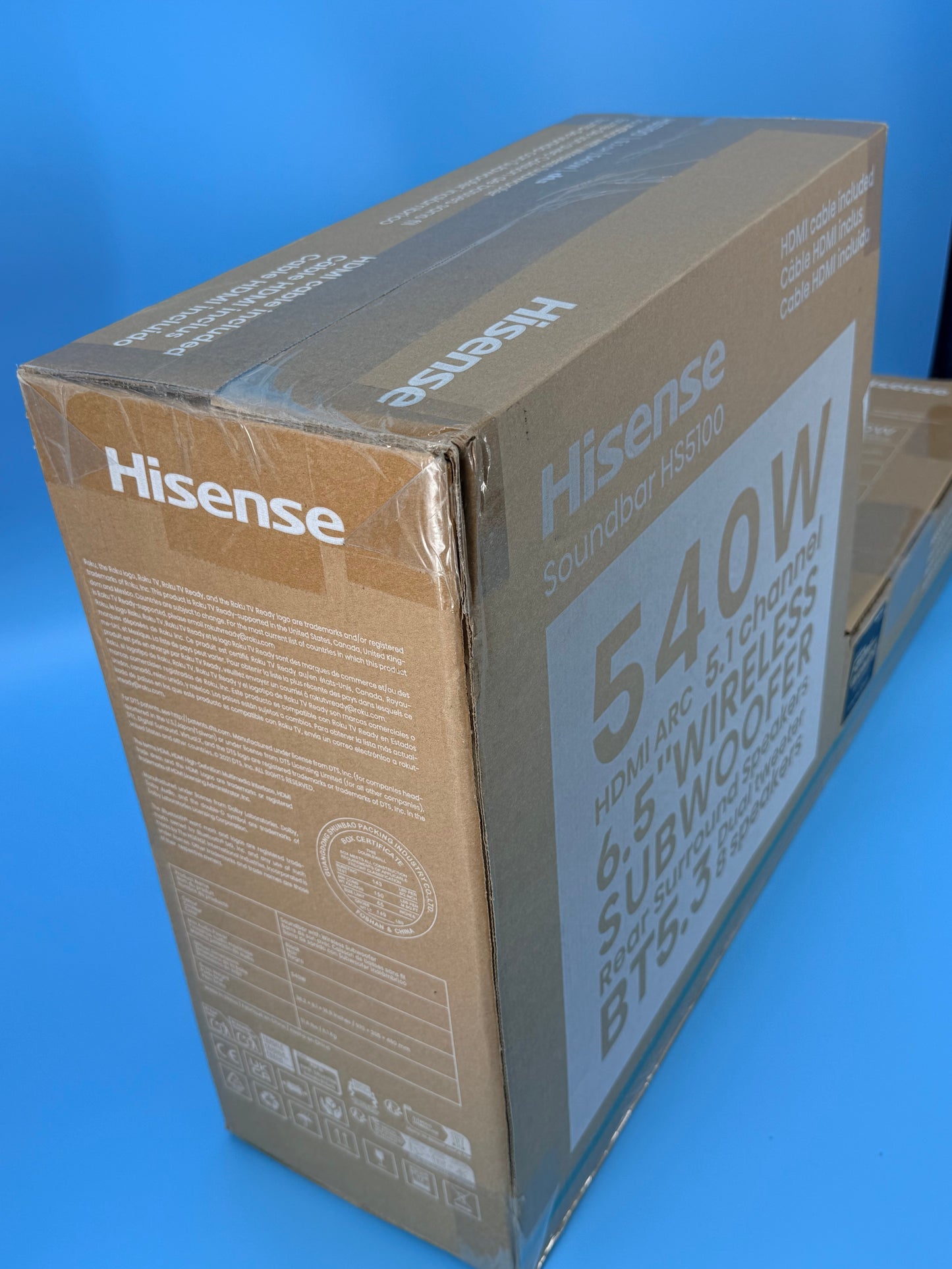 Hissens Barre de son 5.1 CH, 540 W, Dolby Audio
HS5100