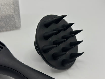 Kits 3 pièces peigne noir à huit griffes peigne en silicone souple pour cheveux bouclés secs et humides
