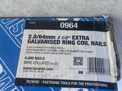 Tacwise Clous de Finition Galvanisés en Rouleaux à Tête Conique 2,1 mm / 38 mm neuf