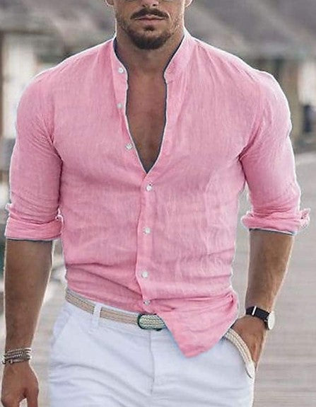 Chemise "Aura Summer" – Col Cubain & Texture Légère