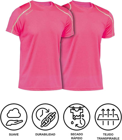 T-Shirt Technique pour Homme, Sport, Manches Courtes, Mesh | Vêtements de Sport d'été Respirants à séchage Rapide | Idéal pour la Salle de Sport, l'entraînement, Les Loisirs et Le Fitness