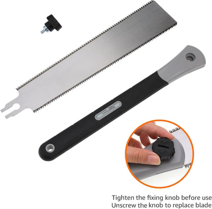 Amazon Basics Scie japonaise à double tranchant pour travail du bois 33 cm