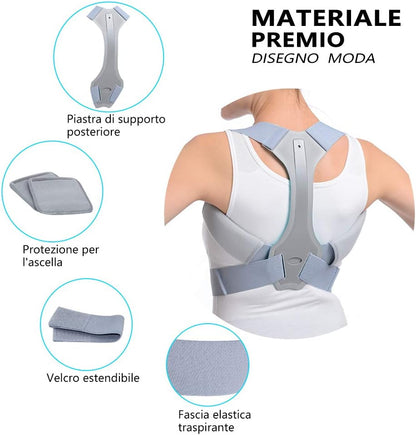 Correcteur de Posture Correcteur de Posture Dos Correcteur de Posture pour Homme et Femme Correcteur de Posture Ajustable Correcteur de Posture pour Cou, Épaule et Lombaires (L)