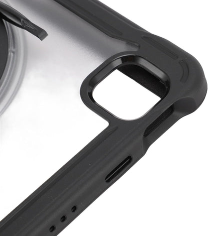 Étui pour tablette, housse de tablette anti-collision, housse de tablette anti-collision, empêche les chutes avec bandoulière pour iPad Pro12 pouces  (noir)