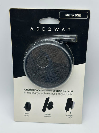 ADEQWAT Chargeur Secteur Magnetique Noir-Cable USB C