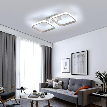 Plafonnier LED 50CM, Luminaire Plafonnier Chambre Moderne, Lampe Plafond 32W 2350LM pour Couloir Cuisine Salon, Éclairage Intérieur Blanc Froid 6500K [Classe énergétique G]