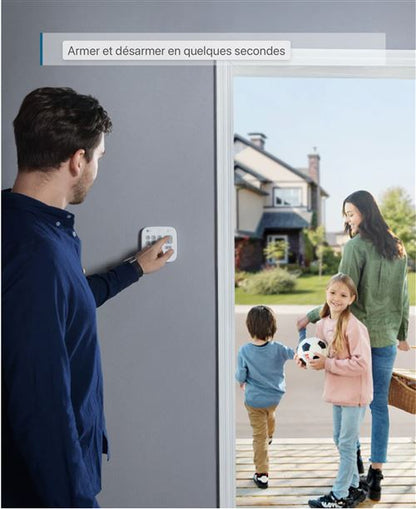 Kit alarme 5 pièces Eufy Anker + Caméra de surveillance C210 intérieure Blanc