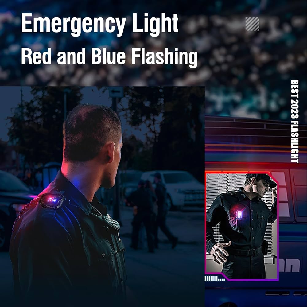 N10 Mini Torche LED Puissante Rechargeable USB C avec Rouge Bleue Flash Light, Lampe de Poche 900 Lumens, Multifonctionnelle Lampe Porte-Clés, Keychain Light pour Camping, Randonnée Cadeaux