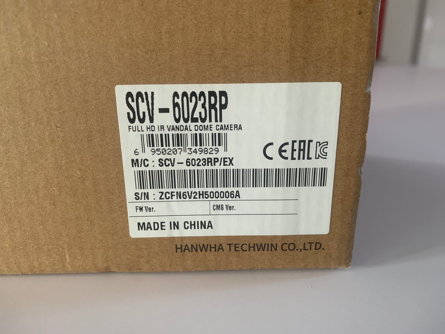 Caméra de vidéosurveillance analogique à dôme infrarouge Samsung SCV-6023RP 1080