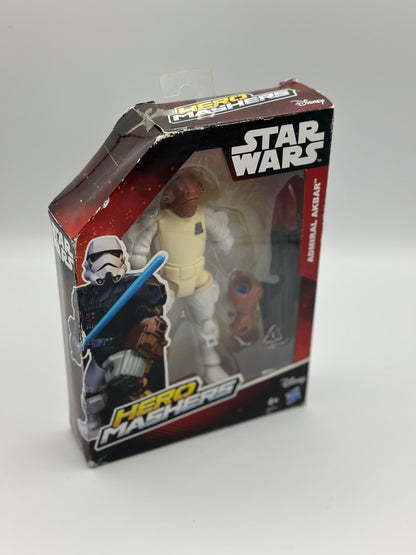 Star Wars Hero Mashers Figurine Amiral Ackbar du Film Épisode VI – Multicolore
