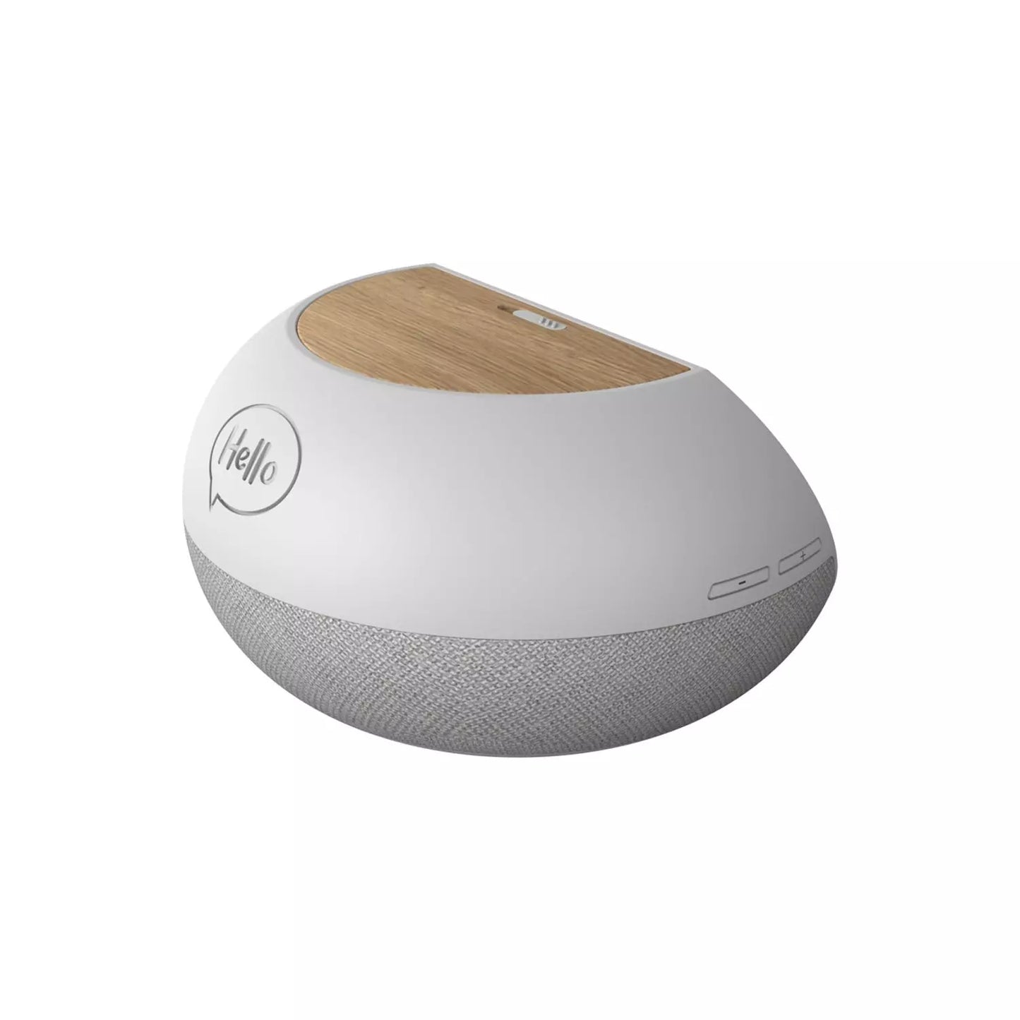 Assistant vocal - Hello 5 - Gris et Bois - Bluetooth - WiFi - USB - Ecran tactile 5" - 16 Go