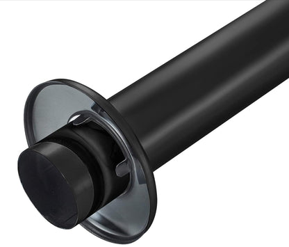 Ibergrif M20505B, Siphon de Lavabo en Métal, Siphon à Tube 1-1/4"x32mm, Tube Siphon de Lavabo en Acier Inoxydable Anti Odeur pour Evier Cuisine, Hauteur Réglable, Givré, Noir