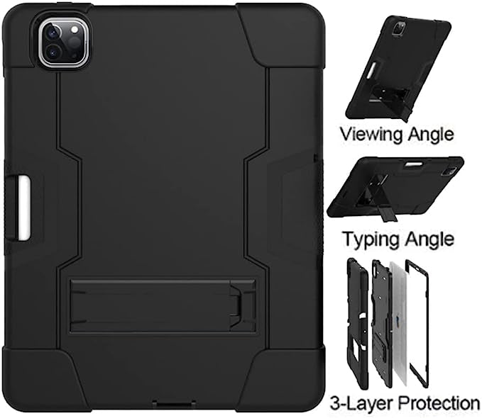 Coque pour iPad Pro 5ème/4ème/3ème génération, Coque iPad Pro 12,9 Pouces 2021/2020/2018