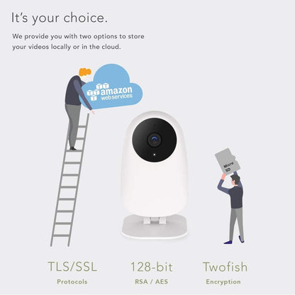 Caméra de Surveillance Nooie Moniteur pour Bébé, WiFi 1080P IP Caméra,Moniteur pour Animaux,Vision Nocturne,Détection de Mouvement,de Son,Audio Bidirectionnel pour Sécurité à la Maison