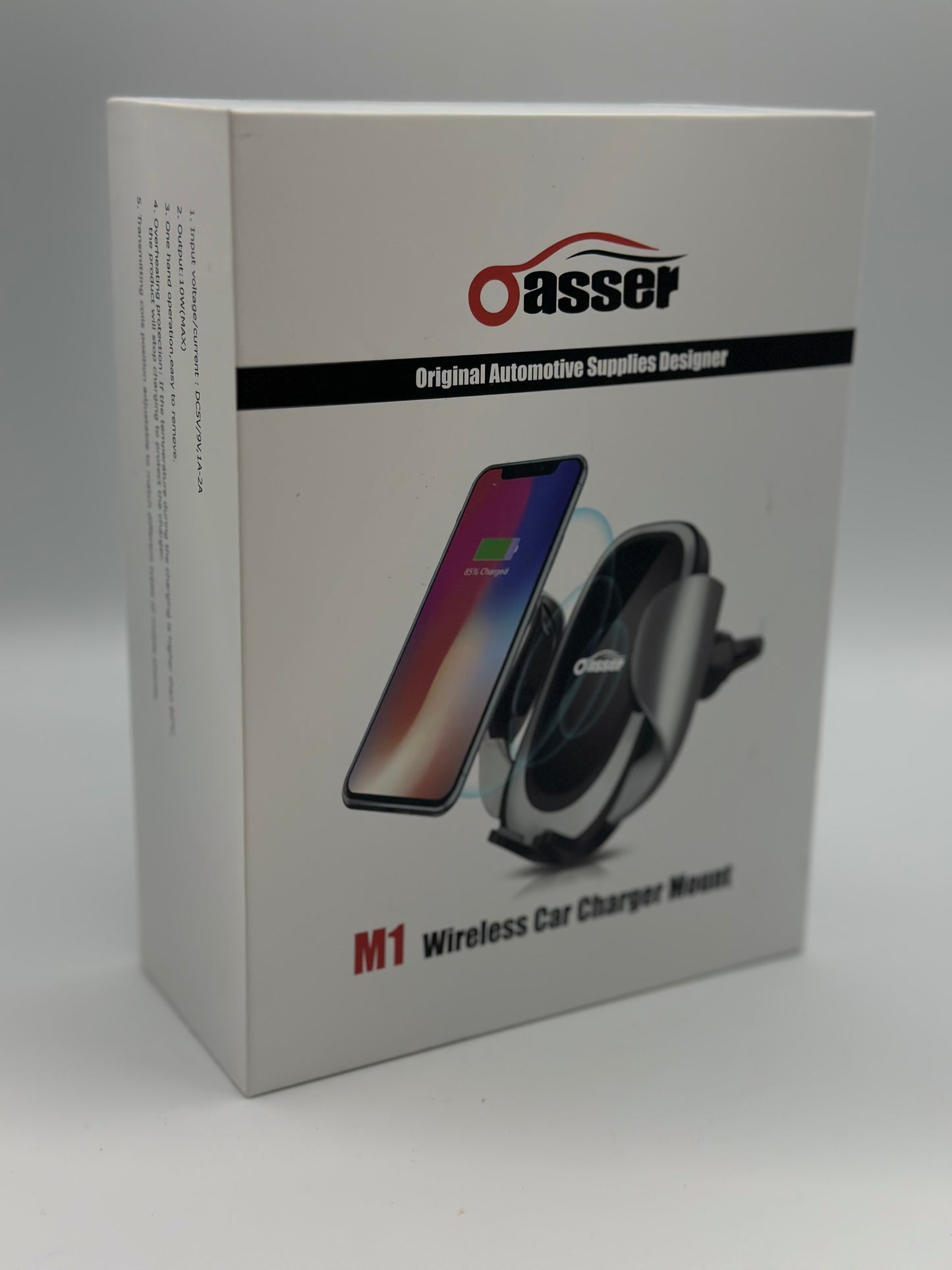 Oasser Chargeur Sans Fil de Voiture 10 W Chargeur à Induction de Voiture pour IPhone XS Max/XS/XR/X, IPhone 8/8 Plus, Nexus 7/6/5,
