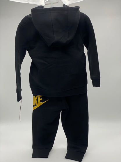 Nike Bébé Survêtement Veste Et Pantalon Noir/or Authentique 24cm