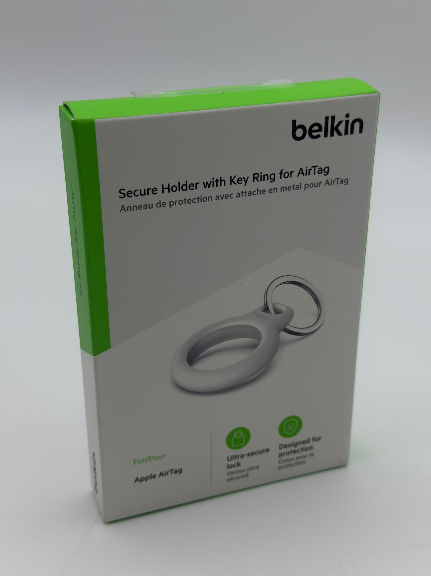 Belkin Anneau de protection avec attache en métal (protection pour AirTag, accessoire résistant neuf