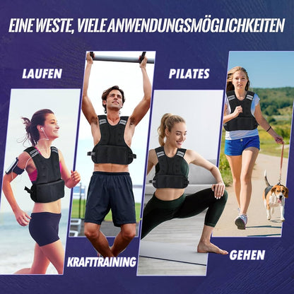 Vailge Gilet lesté de course pour homme et femme - Gilet d'entraînement avec poids pour fitness, musculation, course, cross training