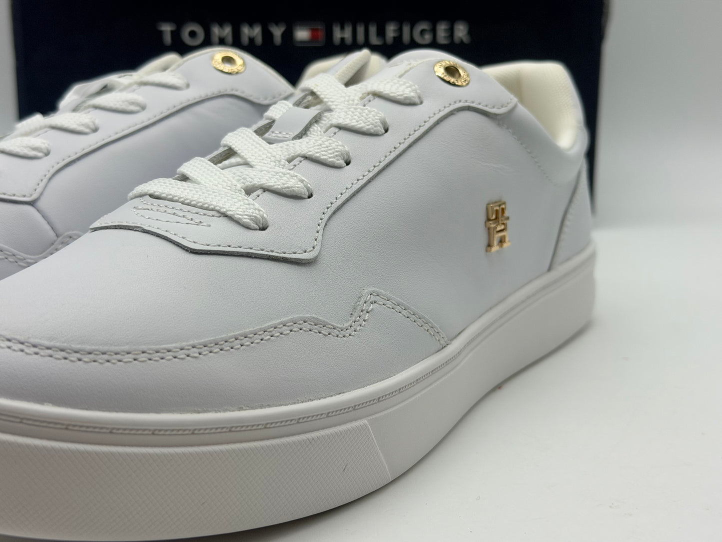 Tommy Hilfiger Femme Essential Elevated Court Sneaker Fw0fw07685 Tige Basse