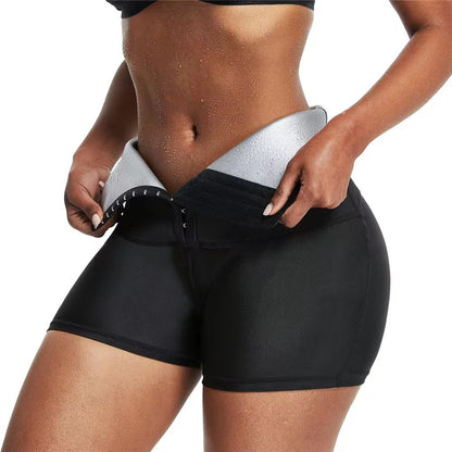 Short de Sudation "Thermo-Sculpt" – Effet Sauna, Taille Haute & Brûle-Graisses