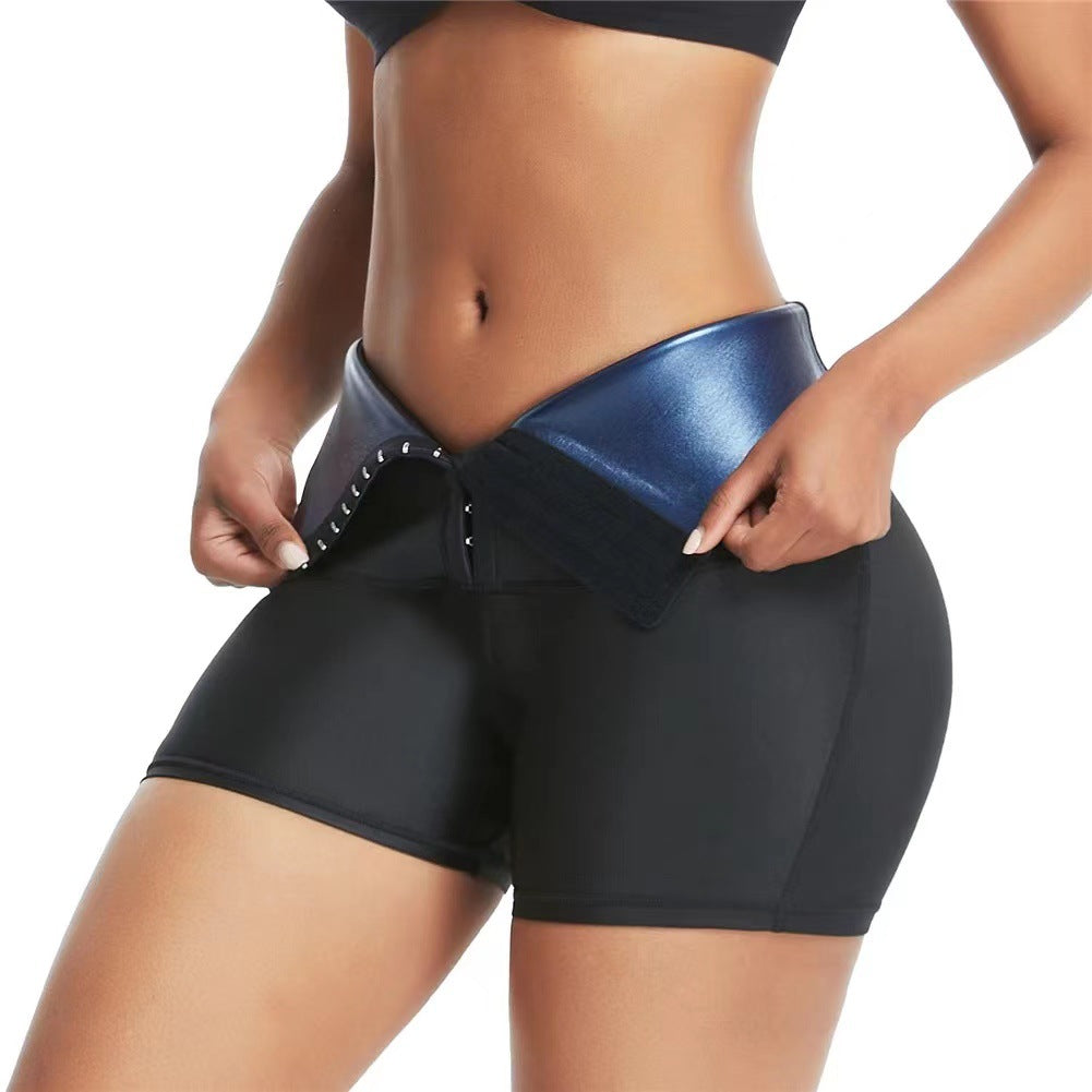Short de Sudation "Thermo-Sculpt" – Effet Sauna, Taille Haute & Brûle-Graisses