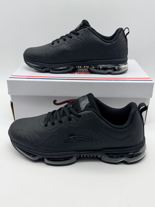 Baskets NOIR Homme motif Uni Lacets AIRNESS