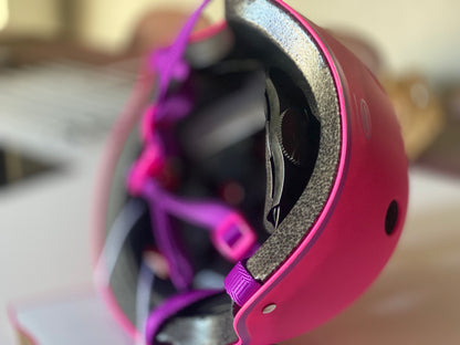 Casque Rose bol taille S (53/55cm) - Rose - Mousse Polyuréthane - Sangles Polyester