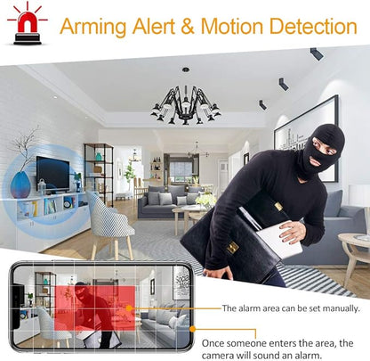 Mini Caméra espion de Surveillance WiFi 1080P avec Vision Nocturne Automatique grand angle neuve