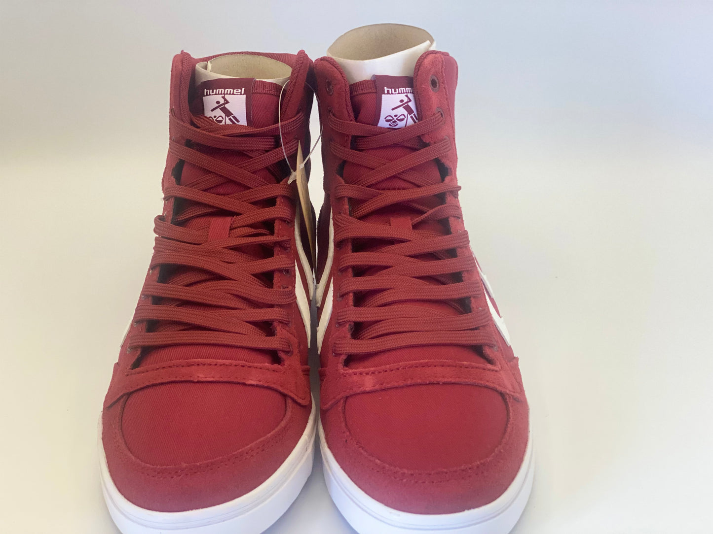Hummel Slimmer Stadil High Lifestyle Sneaker Baskets Rouge 063511 7647 Neuf