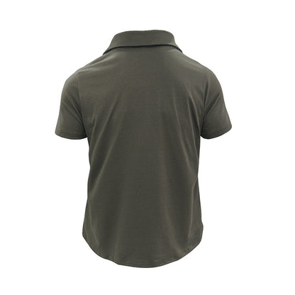 Polo "Tactical-Summer" – Coupe Ajustée, Doubles Poches Poitrine & Style Outdoor