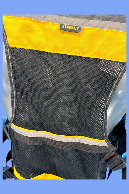 Stanley Fmst1 Veste Porte-Outils Gamme Fatmax - Nombreuses Poches - Bretelles Ajustables - Bandes Réfléchissantes -Doublure en Maille, XL, Jaune/Noir Multicolore