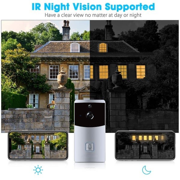 Sonnette vidéo WIFI, sonnette intelligente HD Caméra de sécurité neuf