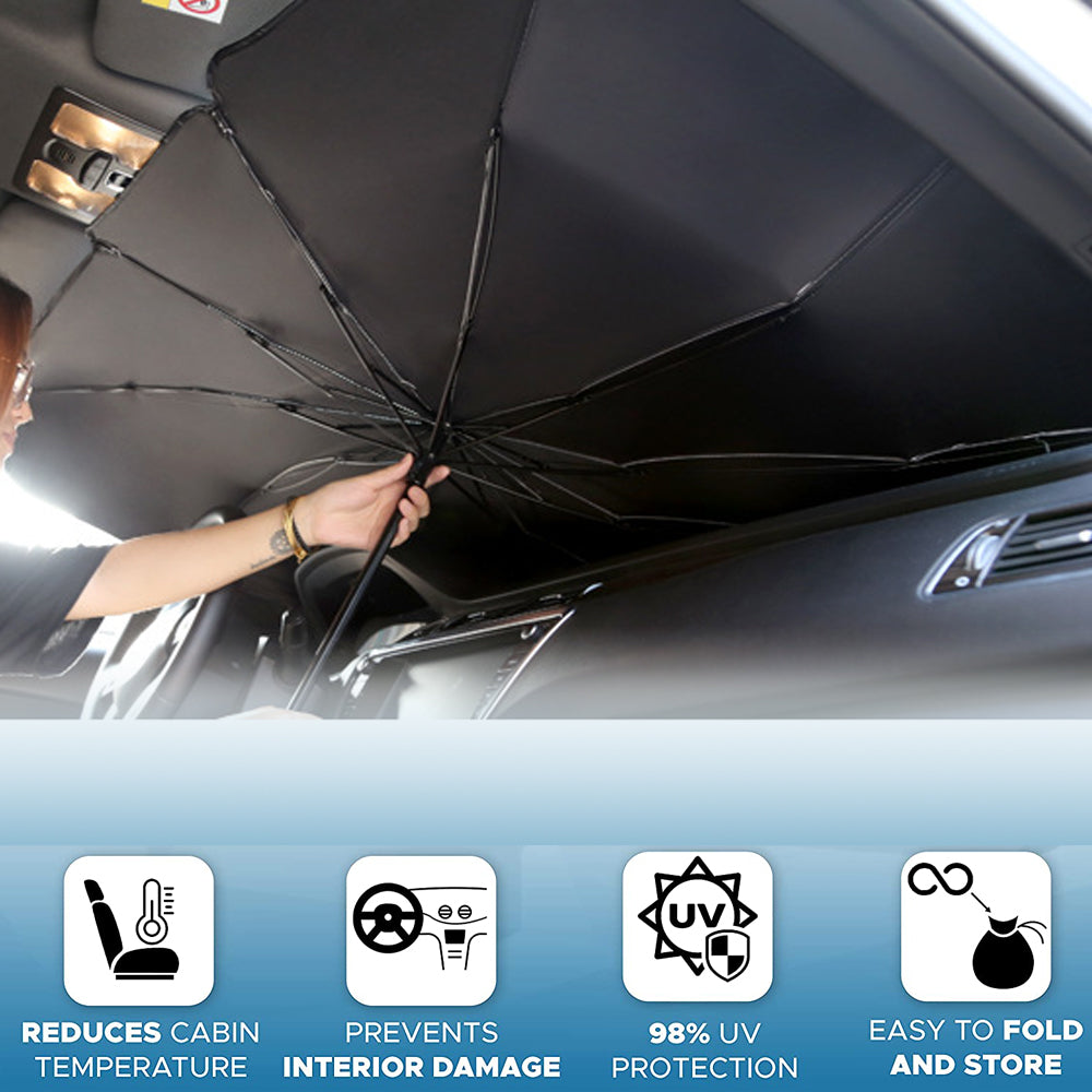 Parasol Parapluie Protection UV Pour Pare-brise de voiture pliable Isolation thermique