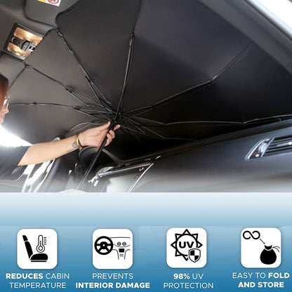 Parasol Parapluie Protection UV Pour Pare-brise de voiture pliable Isolation thermique