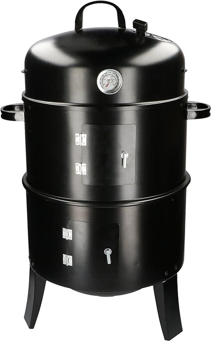Barbecue au Charbon de Bois et Fumeur 3 en 1 Thermomètre neuf