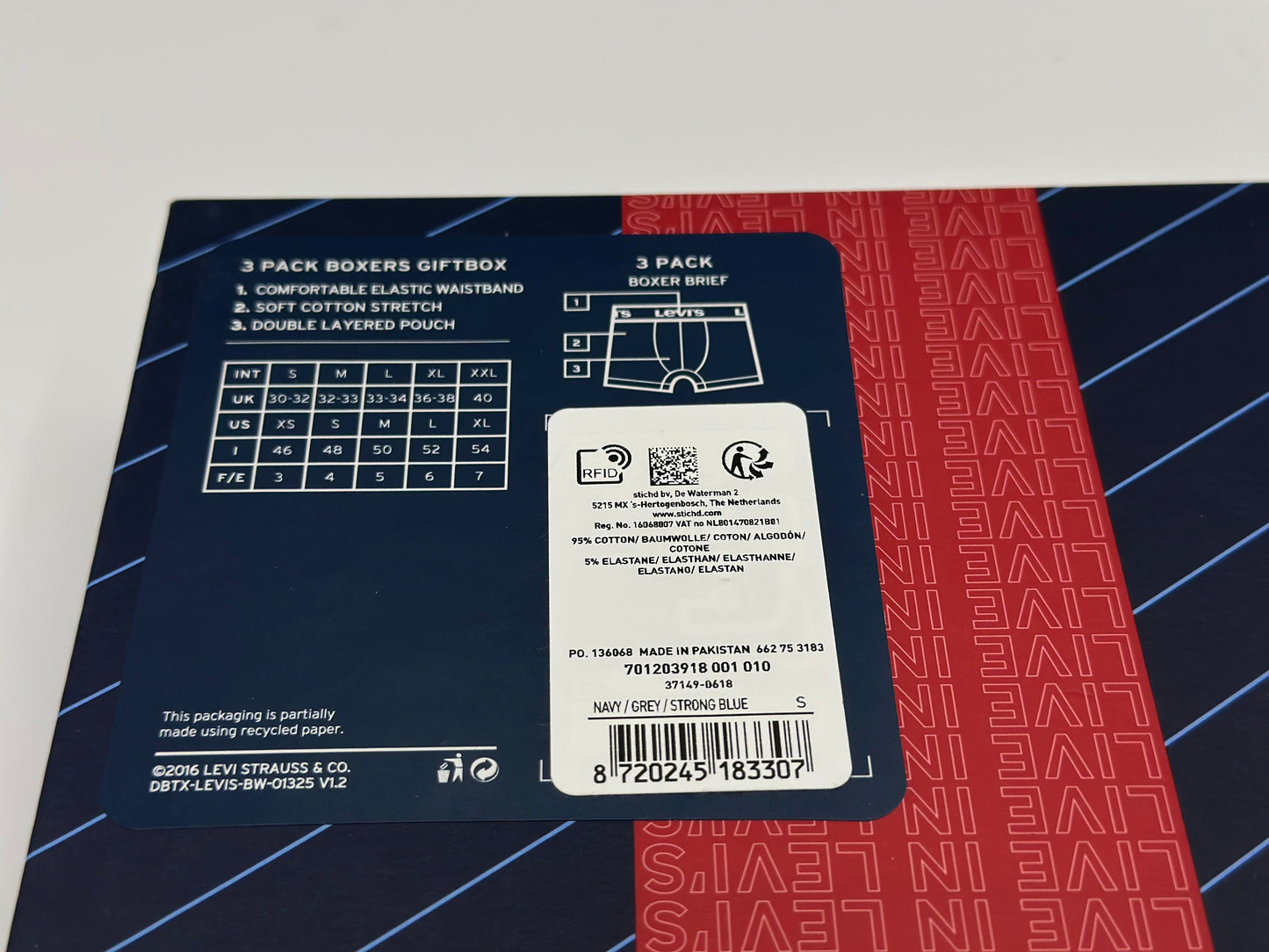LEVI'S® COFFRET CADEAU CALEÇON - LOT DE 3