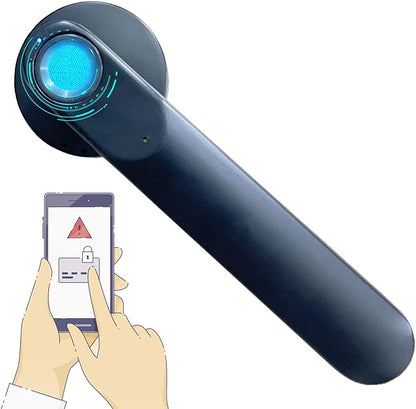 SEPOX poignée de porte intelligente reconnaissance d’empreintes digitales en métal téléphone portable bluetooth carte à puce serrure de porte noire à la maison sans clé neuf