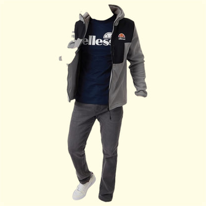 Veste Polaire à Capuche elless Drago Homme Gris Clair