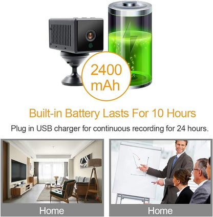 Mini Caméra espion de Surveillance WiFi 1080P avec Vision Nocturne Automatique grand angle neuve