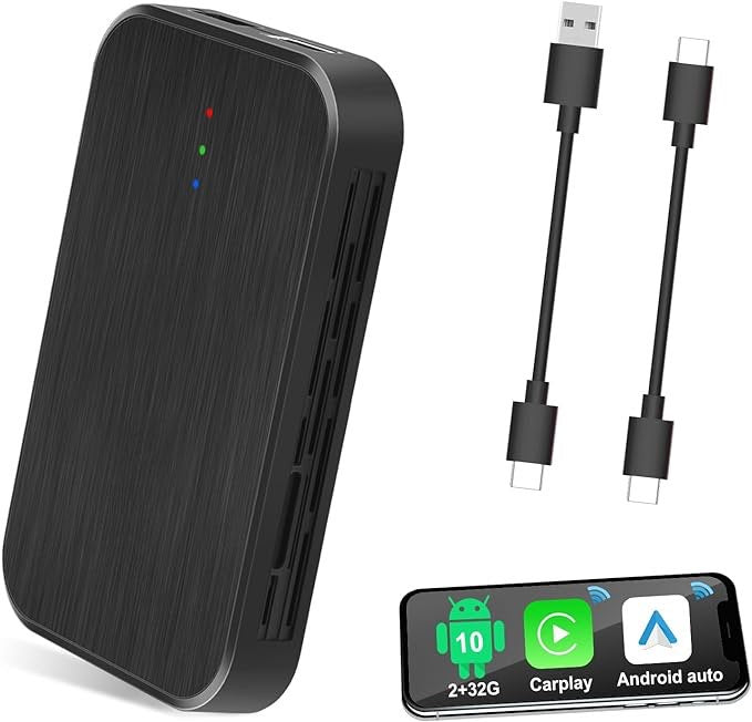 Adaptateur Sans Fil Apple CarPlay et Android Auto Android 10.0 2+32G flambant neuf